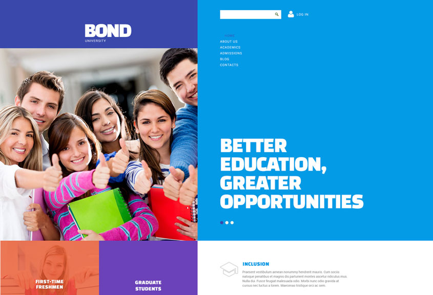 University Website Free Joomla Template